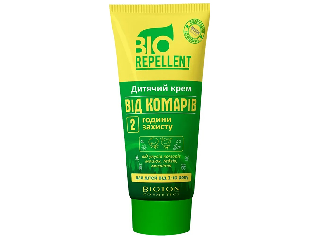 Детский крем от комаров Bioton Cosmetics Bio Repellent, 2 часа защиты, 75мл