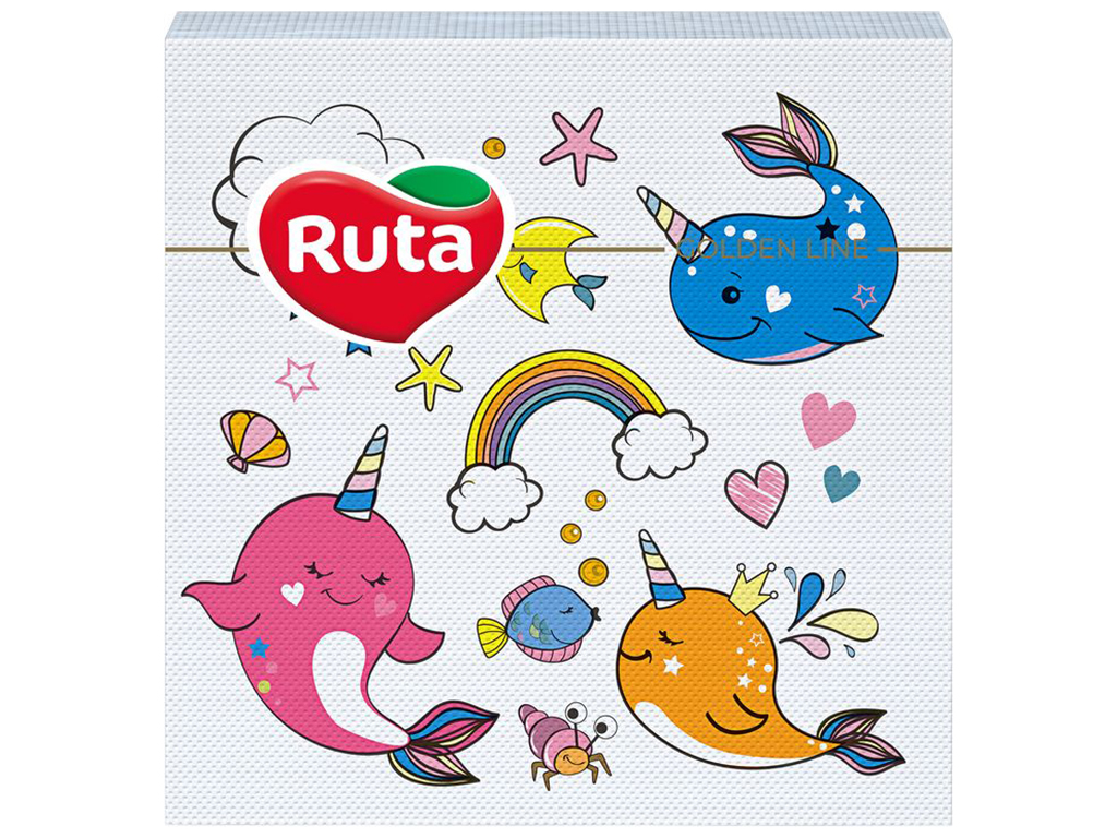 Серветки Ruta Казка 33х33см, 20шт, 2х шарові, з друком
