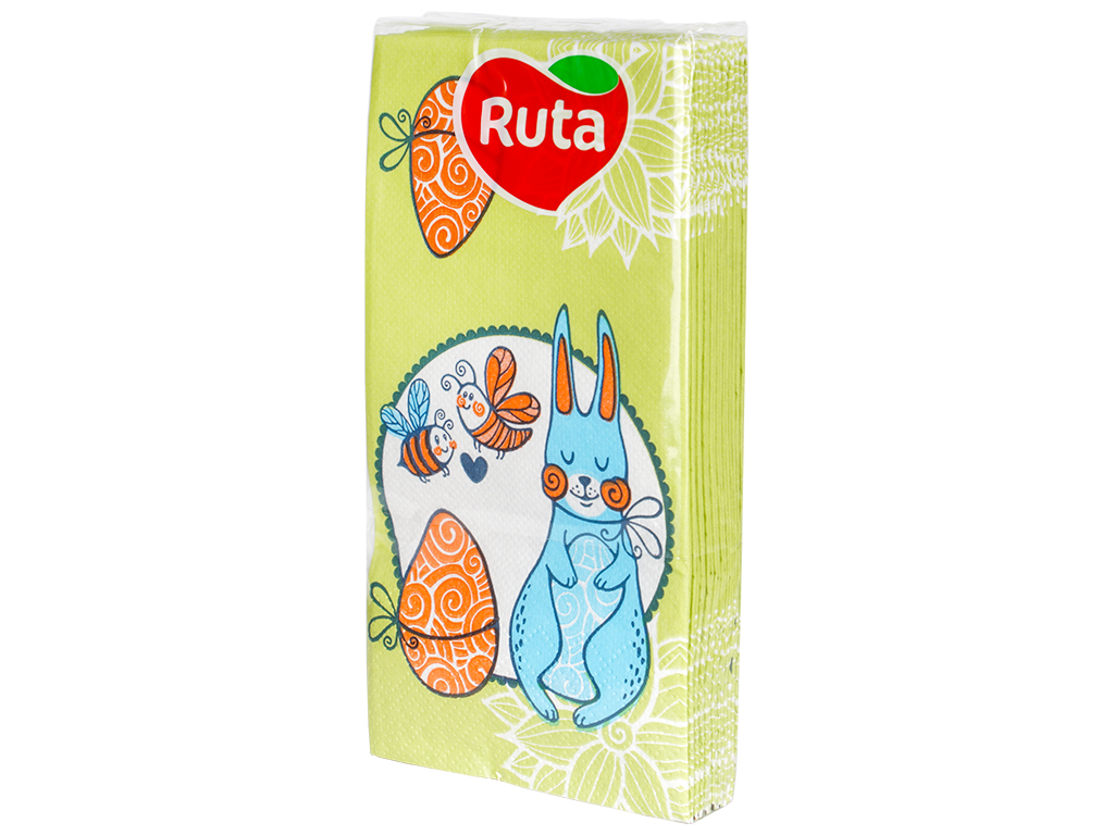 Серветки Ruta ART Кролик 1/8, 33х33см, 3шари, 10шт 48316