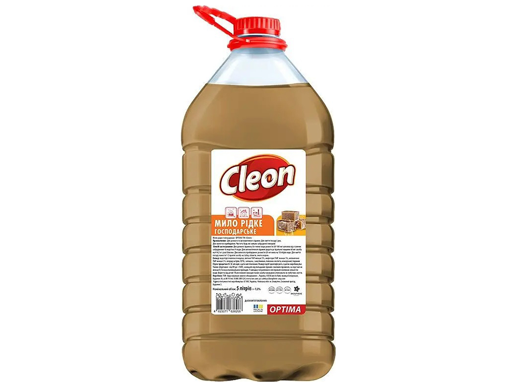 Мыло жидкое хозяйственное Cleon Optima, 5л