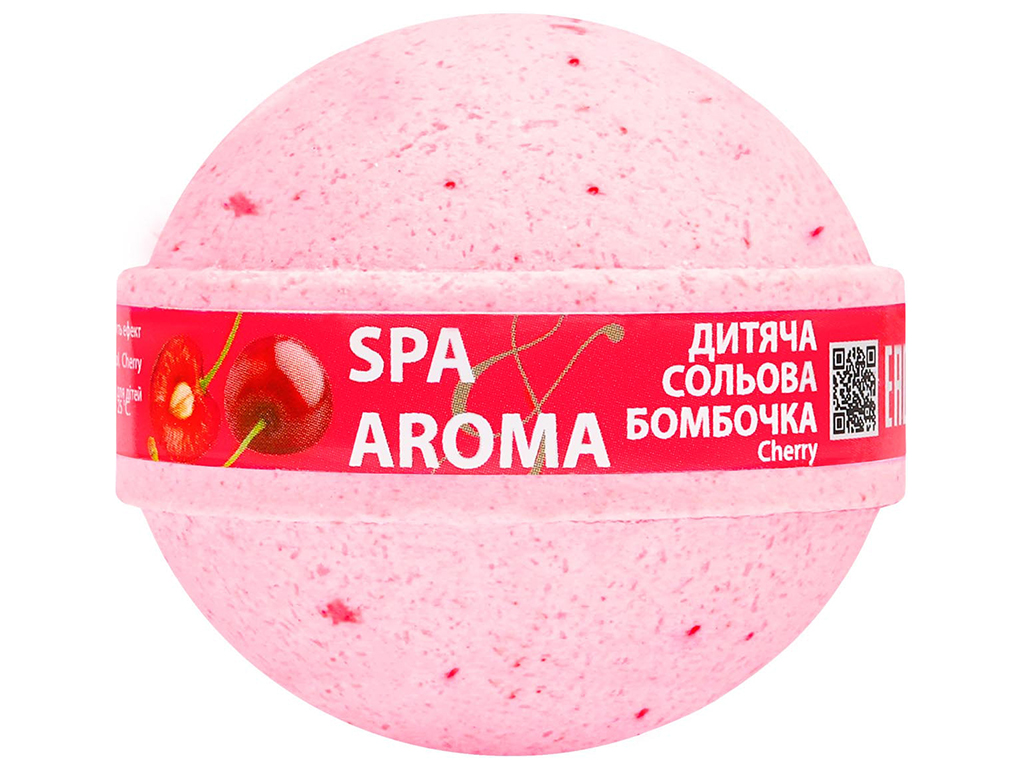 Бомбочка сольова для ванн Bioton Cherry, дитяча, 75г