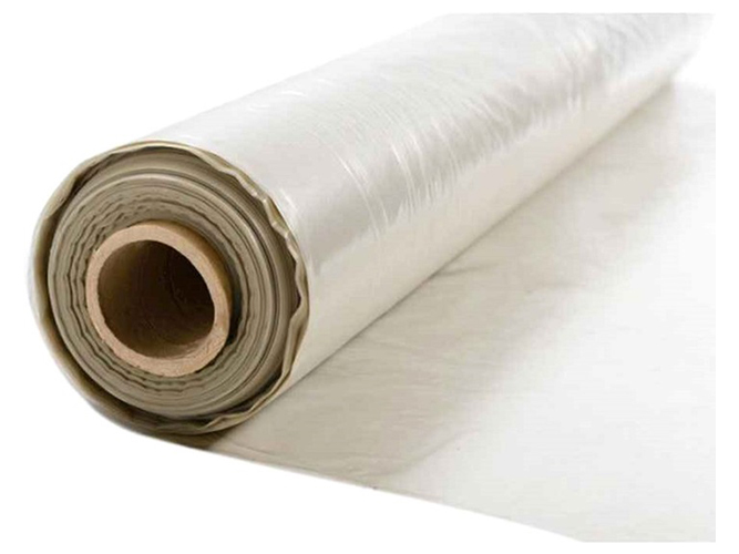 Пленка строительная вторичная Polygreen (полурукав) 1,5х100м, 80мкм, прозрачная