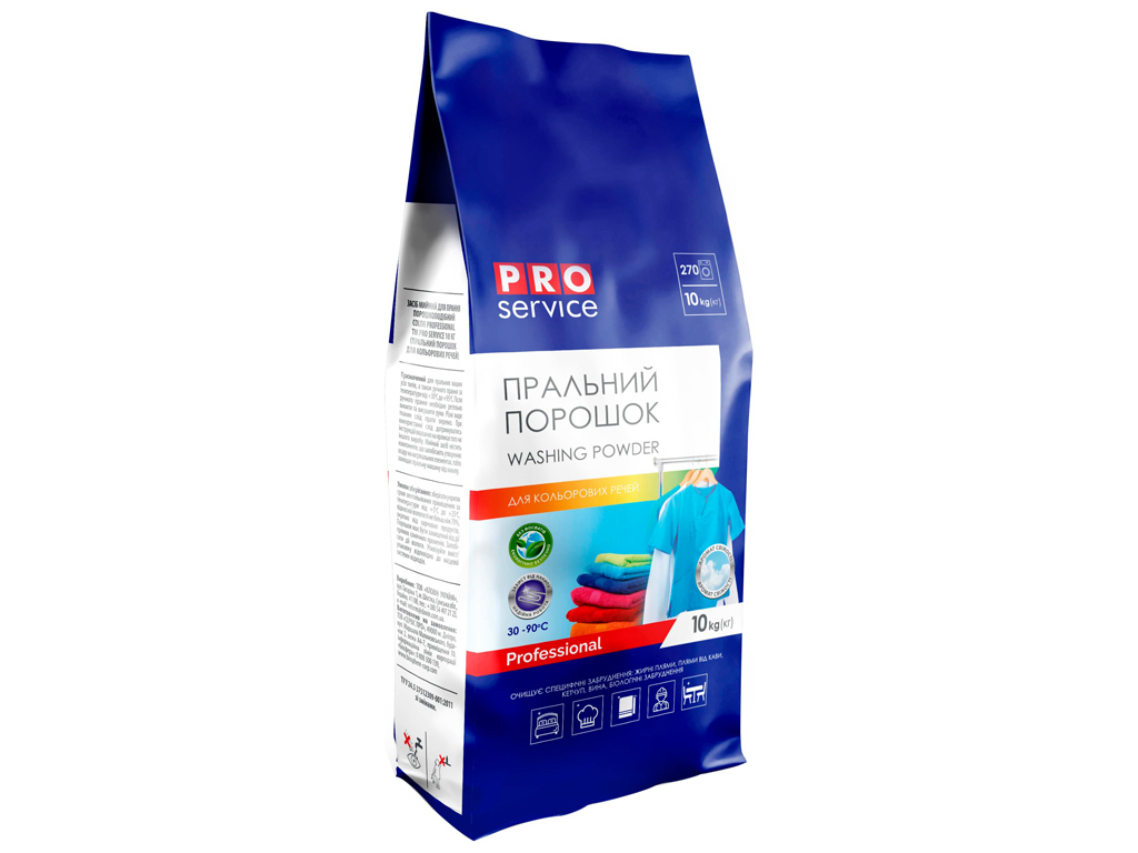 Стиральный порошок Pro service Color Professional, для цветных вещей, 10кг