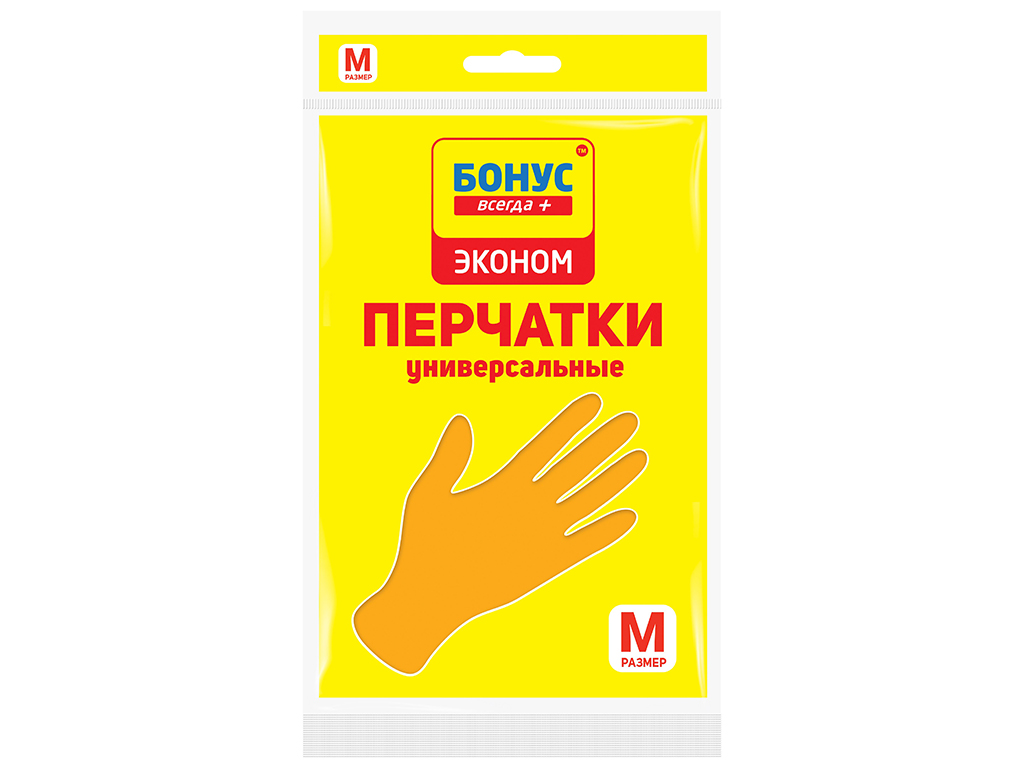 Рукавички гумові Бонус, універсальні, M