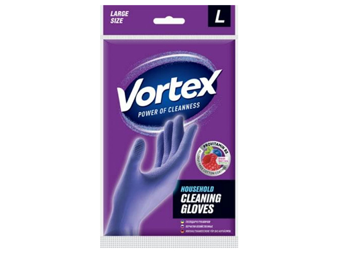 Рукавички господарчі Vortex, з провітаміном В5 та запахом лісових ягід, розмір L