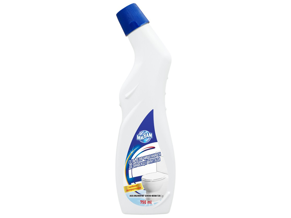 Гель для чистки и дезинфекции унитаза МилаМ, 750 мл