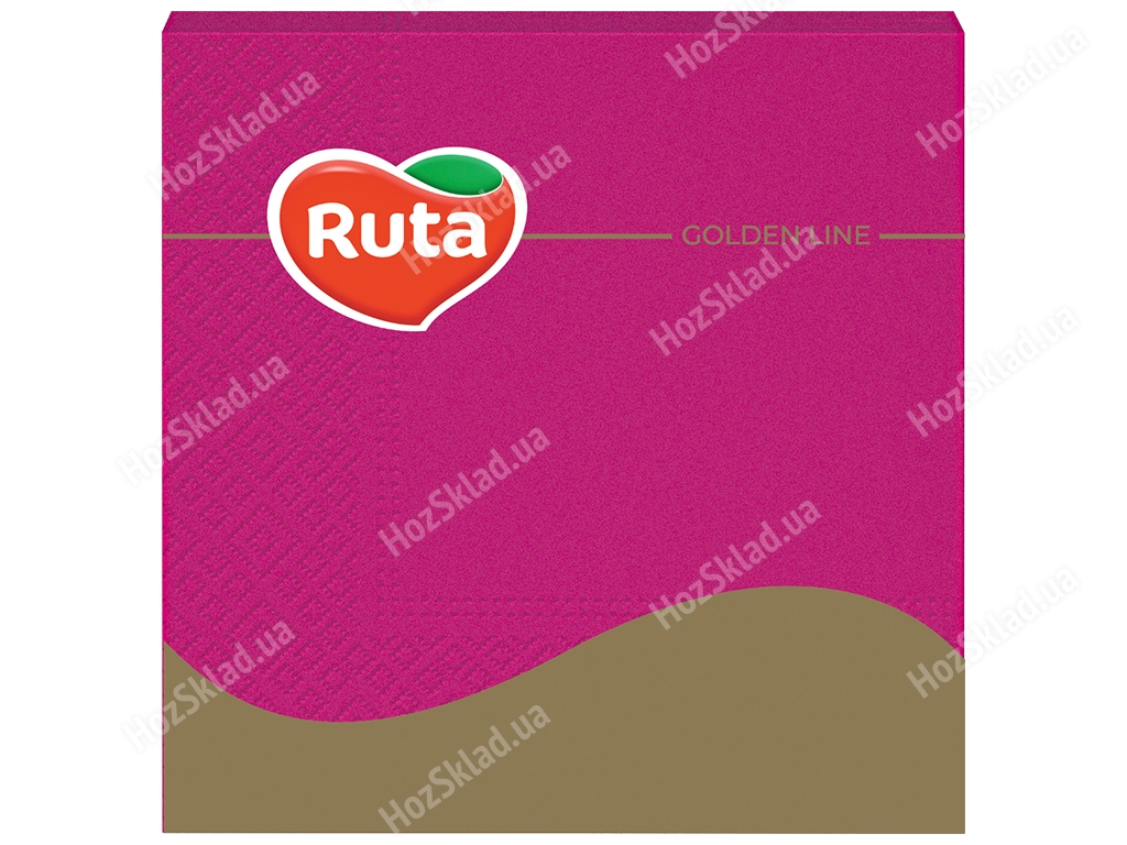 Салфетки Ruta 33х33см, 20шт, 3х слойные, розовые ароматизированные