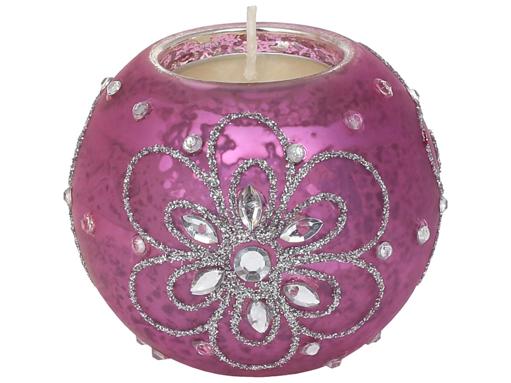 Свічник зі свічкою, 8см