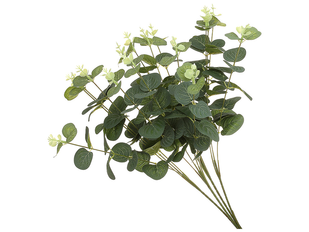 Декоративный букет Эвкалипта 4 ветки, 47см, цвет - зеленый