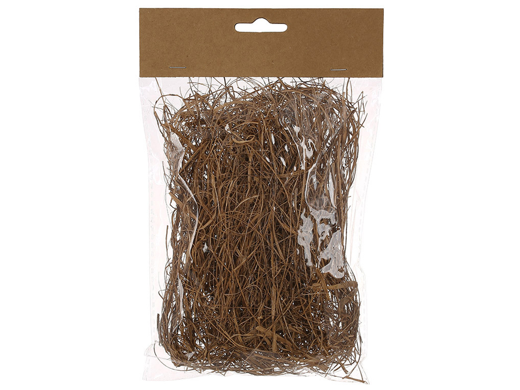 Декоративна суха трава натуральна темна для наповнення кошиків 20г