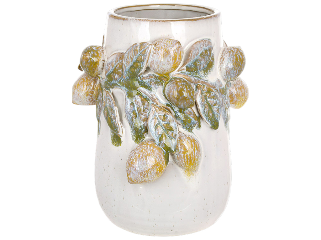 Ваза для цветов керамическая Lemon Antique, 19,5×18×21см