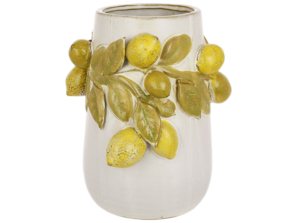 Ваза для цветов керамическая Lemon, 19,5×18×21см
