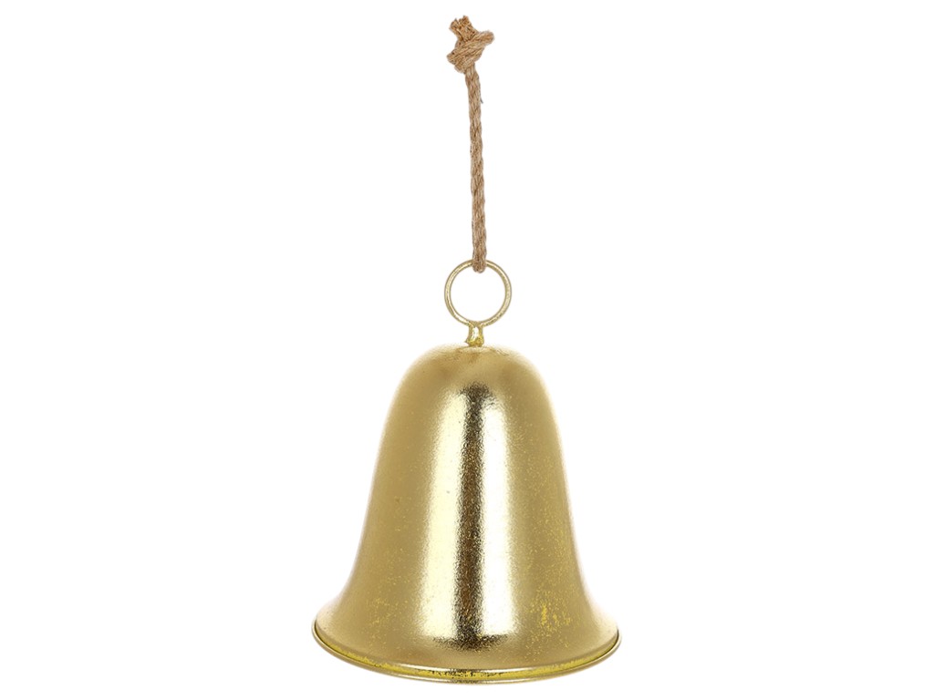Підвіска металева Christmas bell, 21×26см, колір золото антик