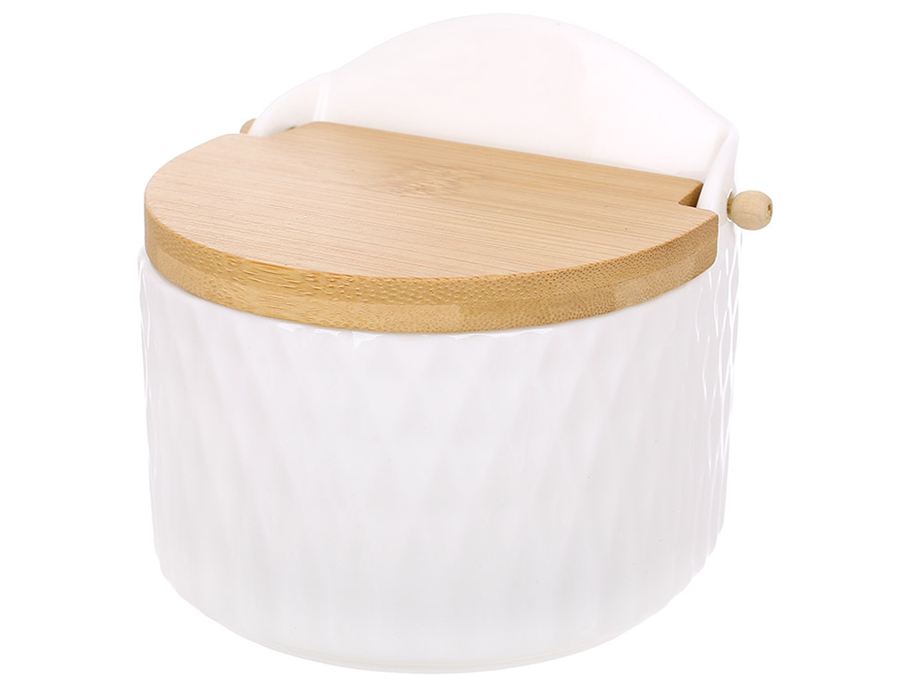 Сахарница с бамбуковой крышкой Romb, 12х10х10,5см