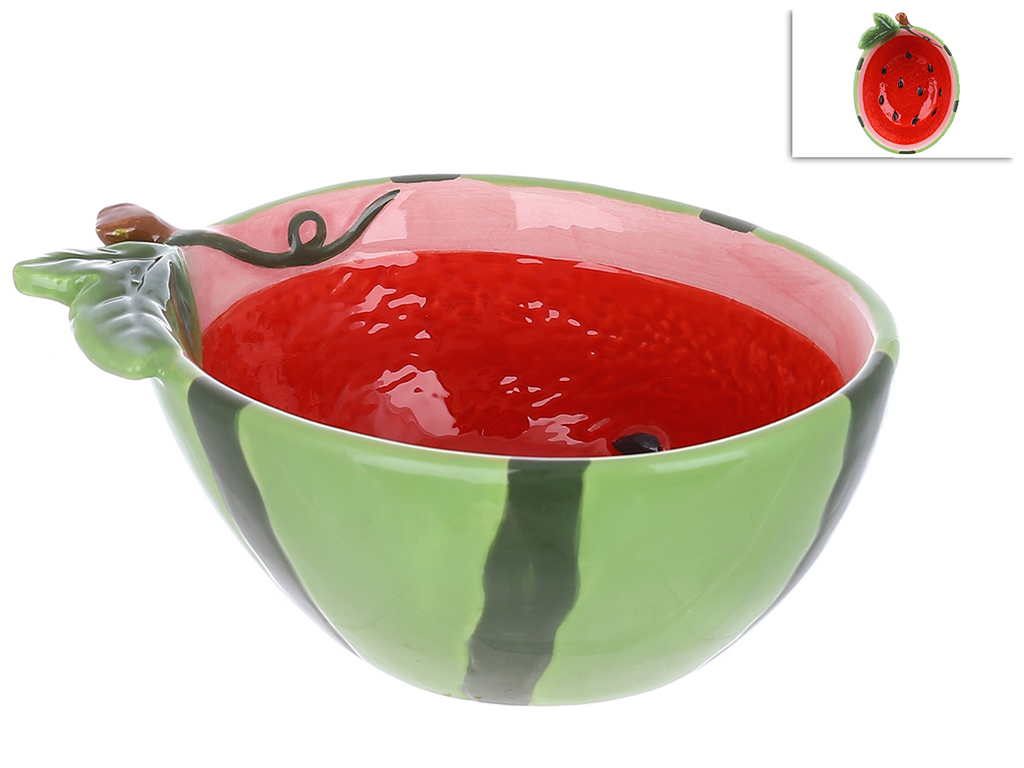 Салатник керамический Watermelon, 15,8х11,9х7см, 450мл