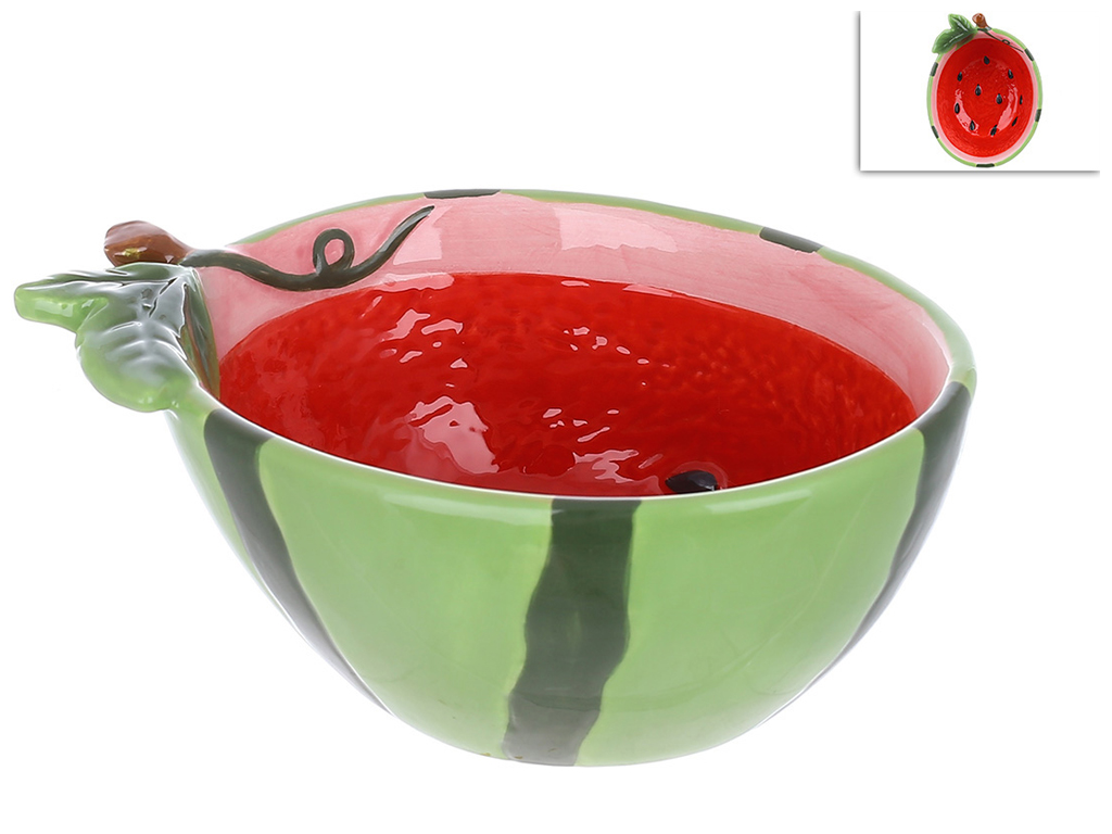 Салатник керамический Watermelon, 13,2х9,8х6см, 250мл