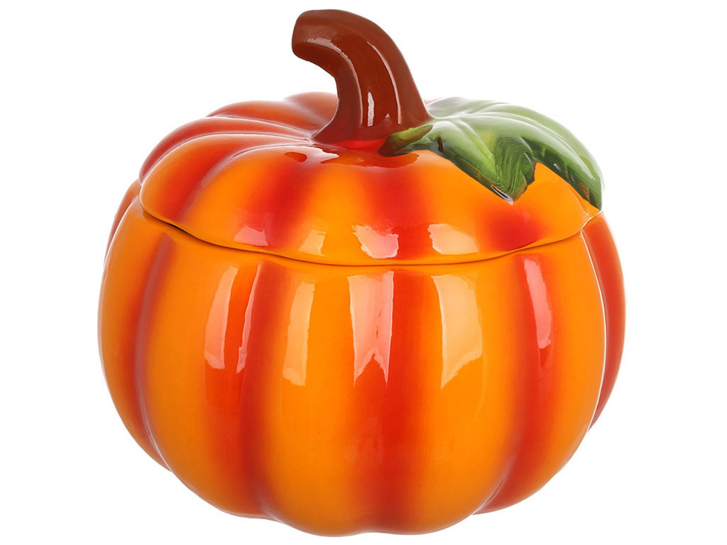 Банка для сипучих продуктів, керамічна, Гарбуз, 1000мл