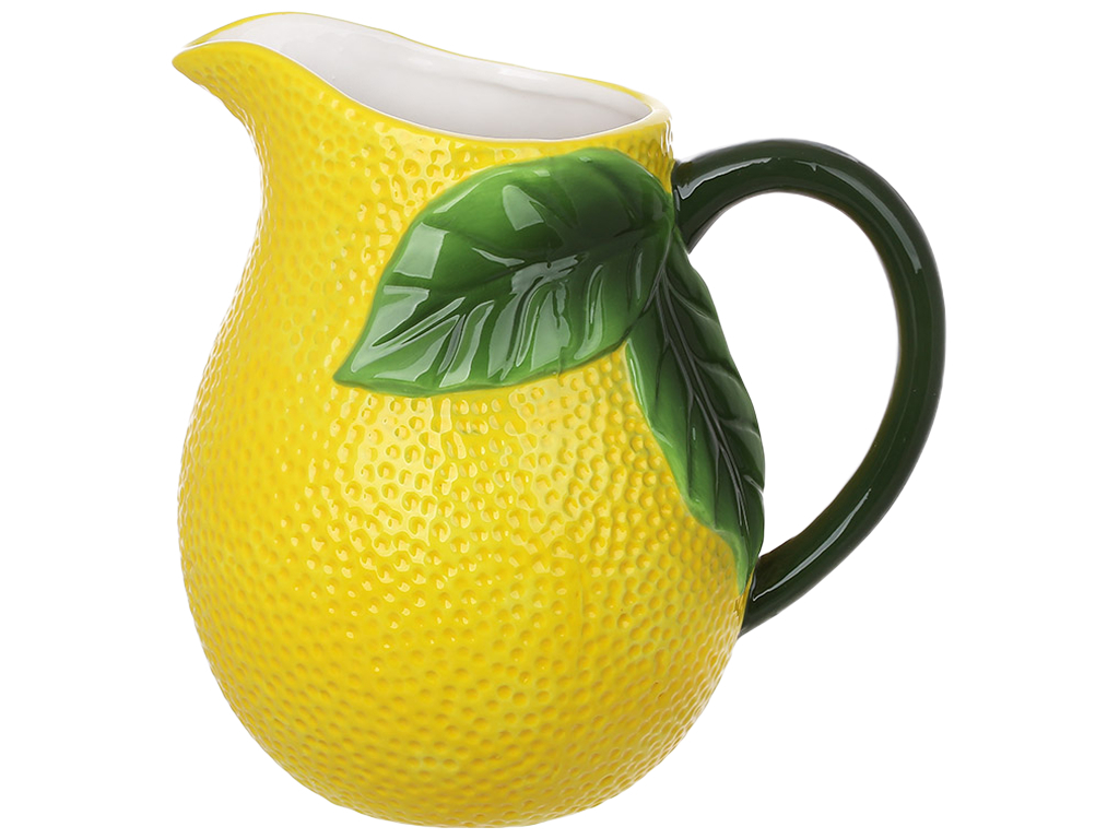 Глечик Lemon керамічний жовтий 1,6 л