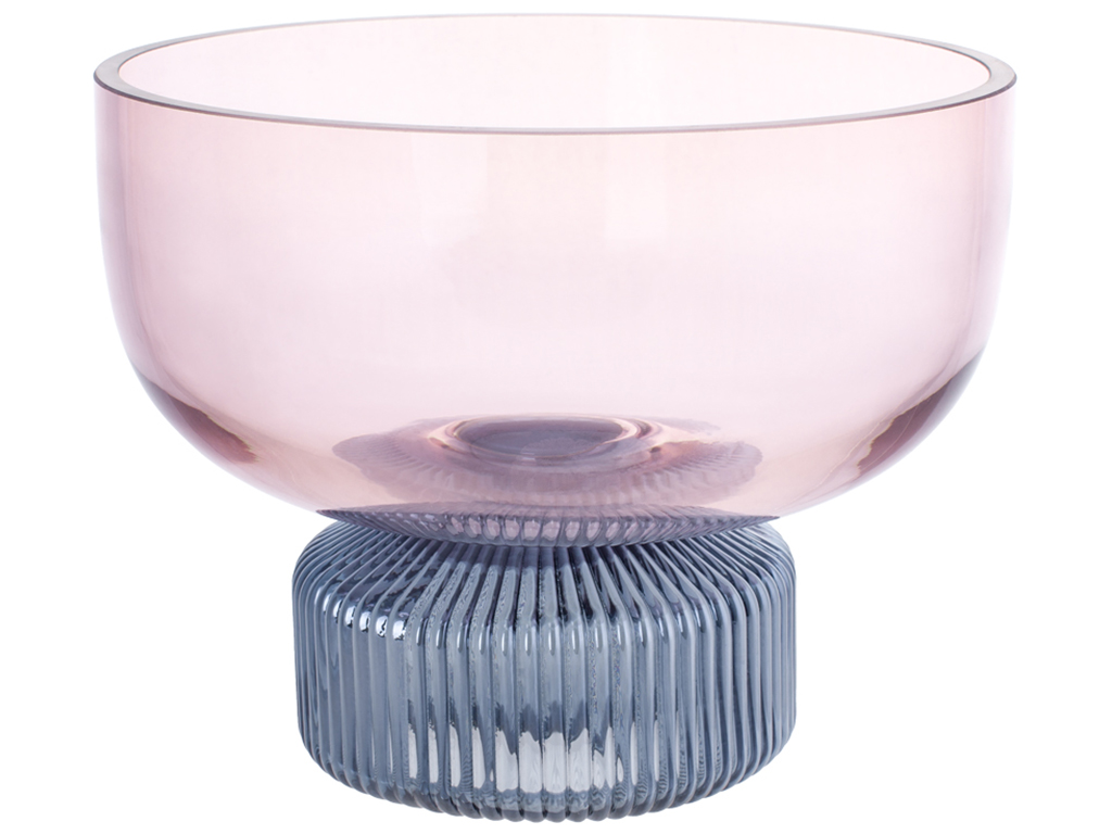 Фруктовница Carol, цвет - розовый с голубым, 20х15см, 20х15см