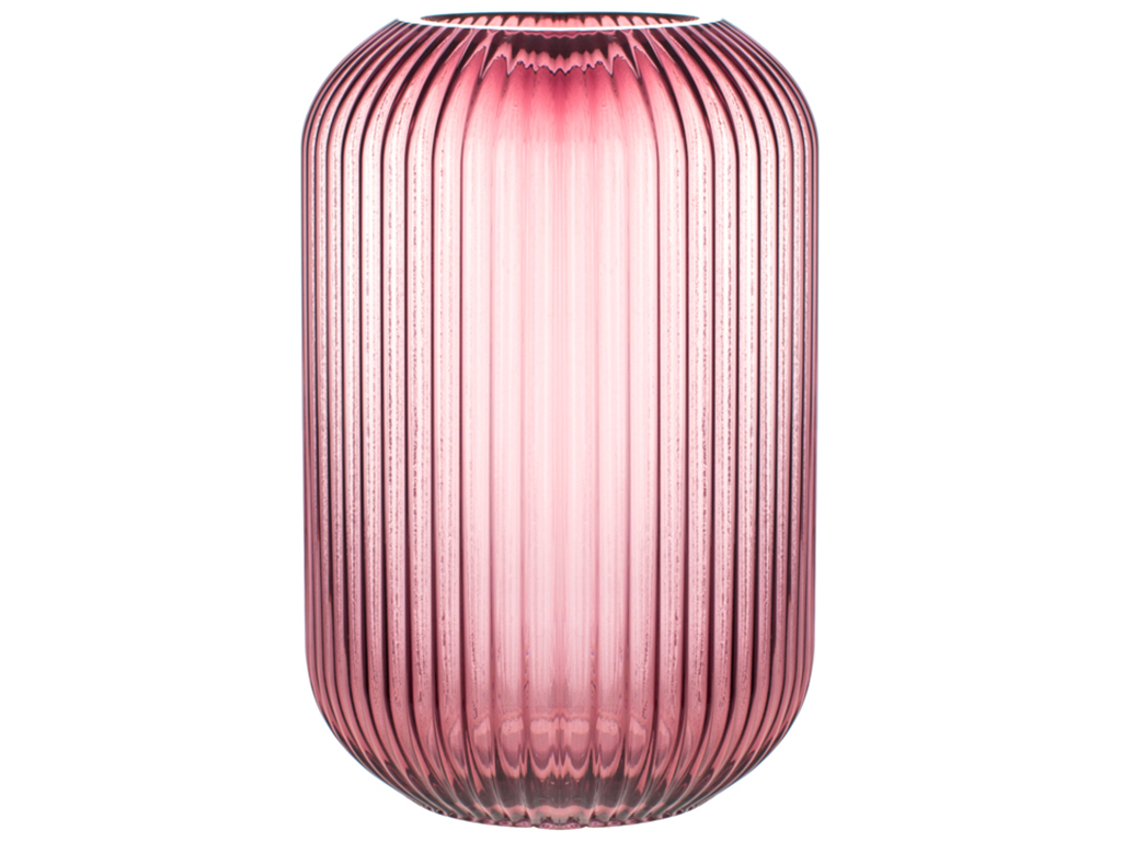 Ваза Tulip dark pink, 28см, колір - темно-рожевий