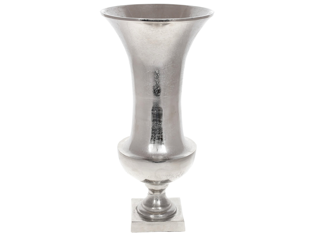 Декоративна ваза Еріда, 49см, колір – срібло