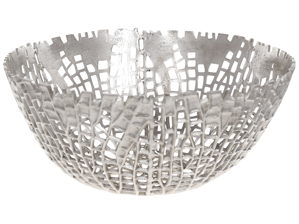 Декоративная чаша Модерн, 45x20см, цвет – серебро