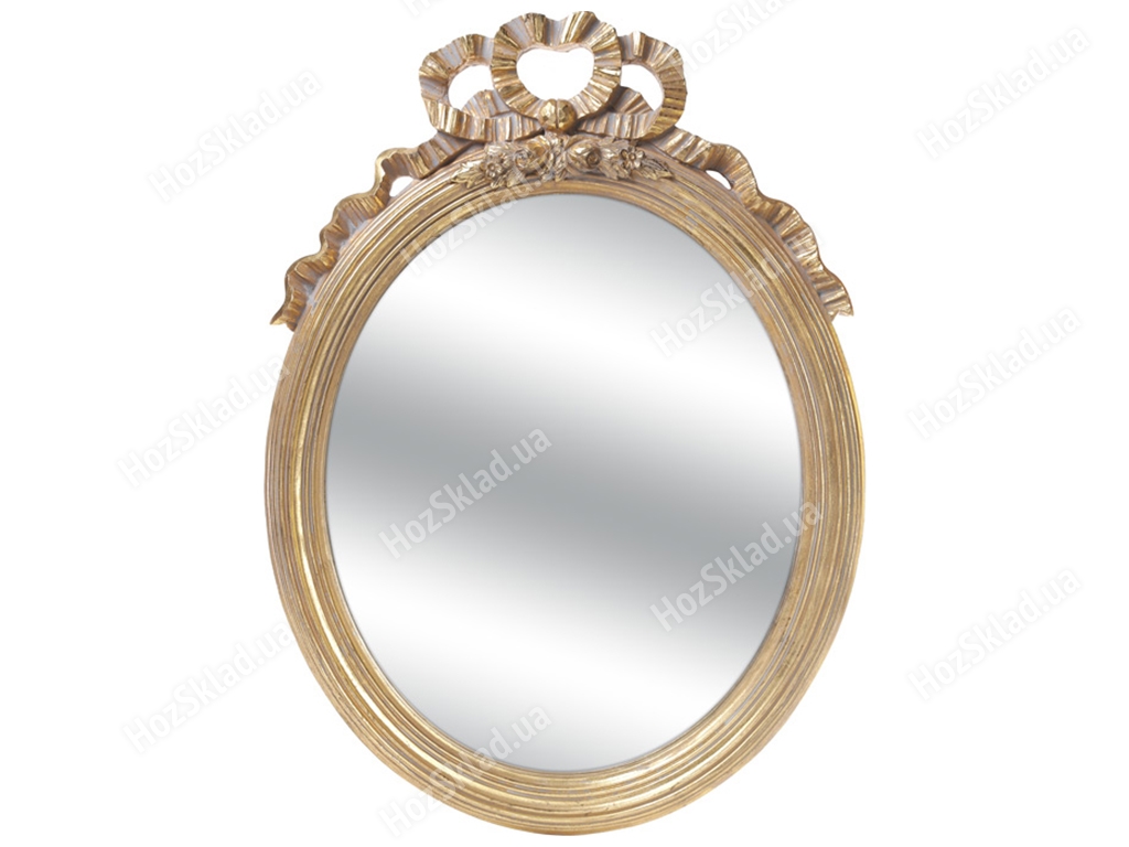 Зеркало овальное в раме, 72см, цвет - золото