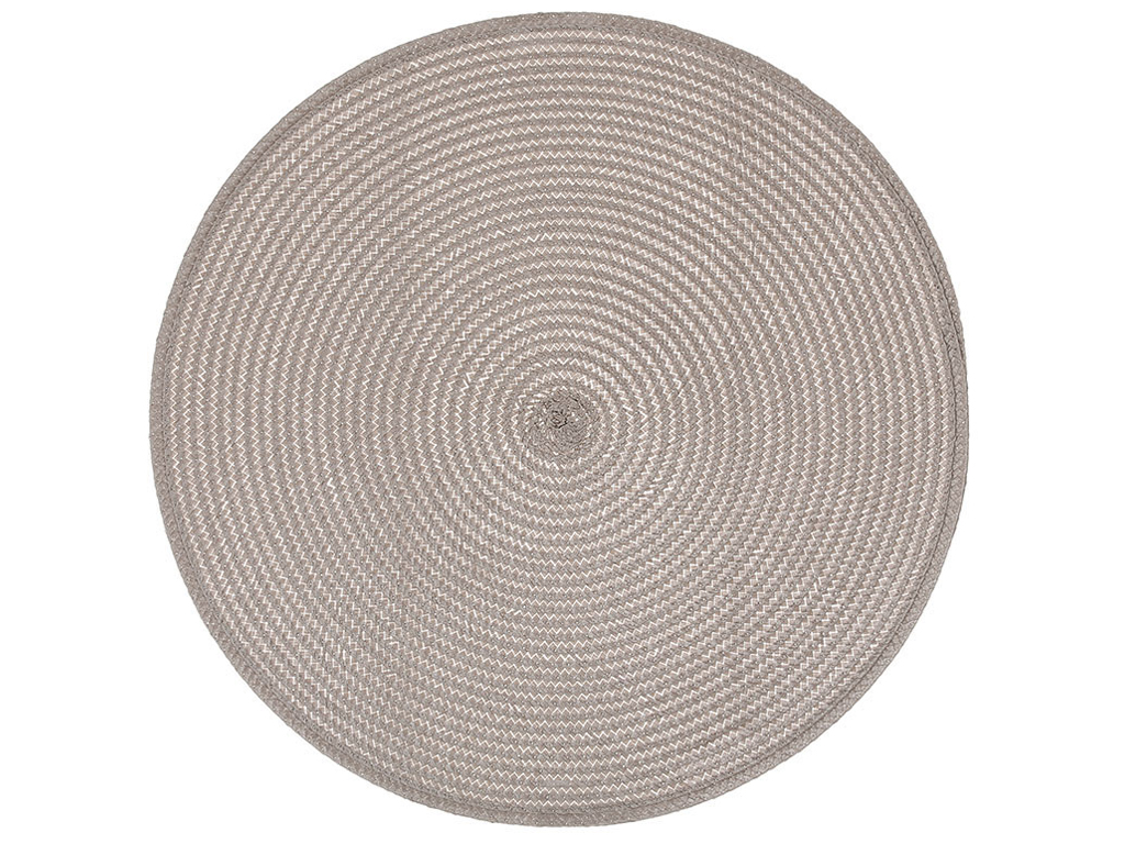 Салфетка сервировочная (плейсмат) Casual серая, D38см