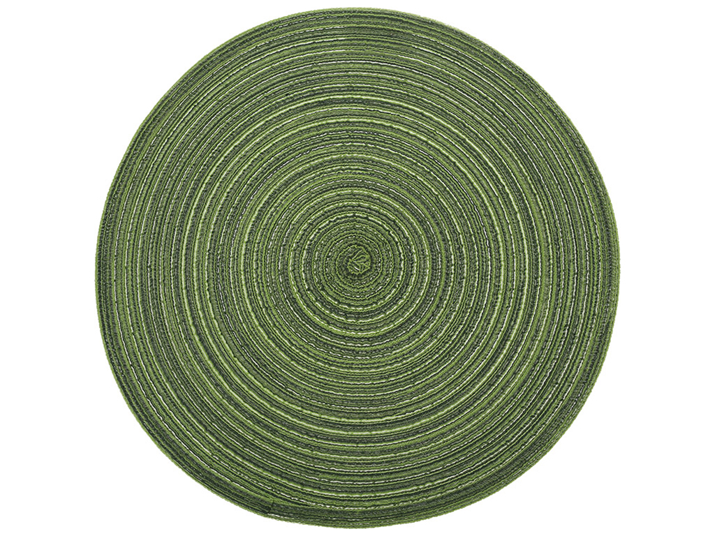 Салфетка сервировочная (плейсмат) Casual, цвет - зеленый, 38см