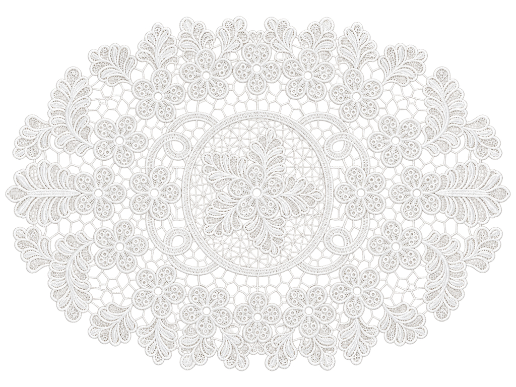Салфетка сервировочная кружевная Heritage Lace молочно-белая, 30×45 см