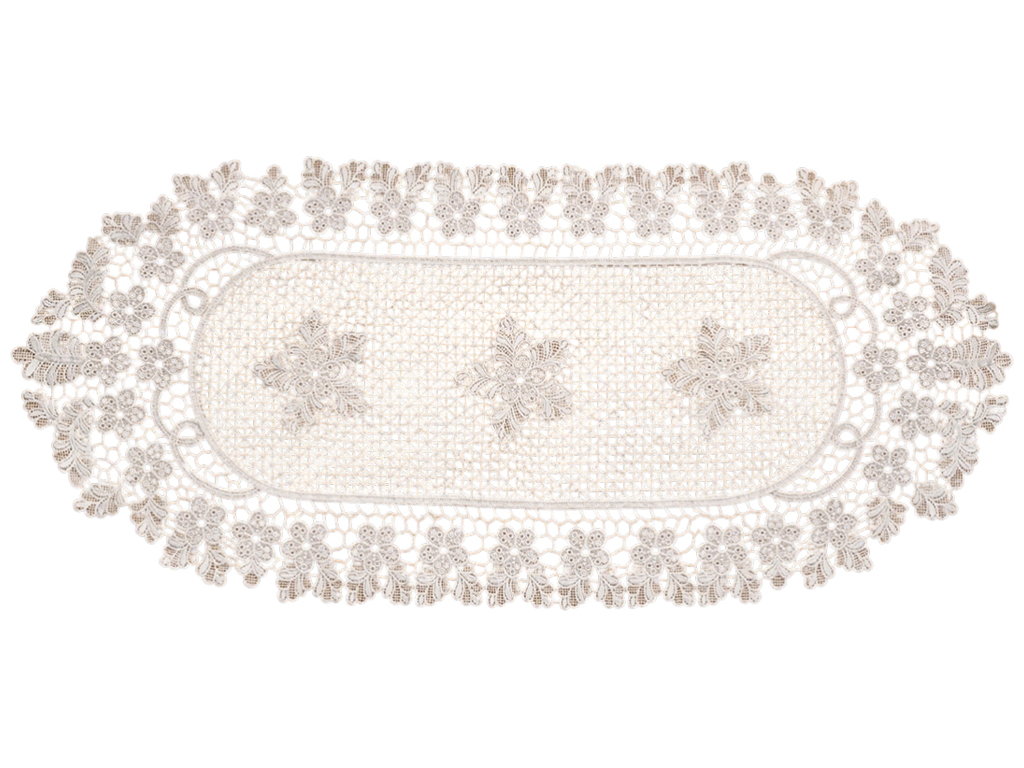 Кружевной сервировочный ранер Heritage Lace, 38х88см