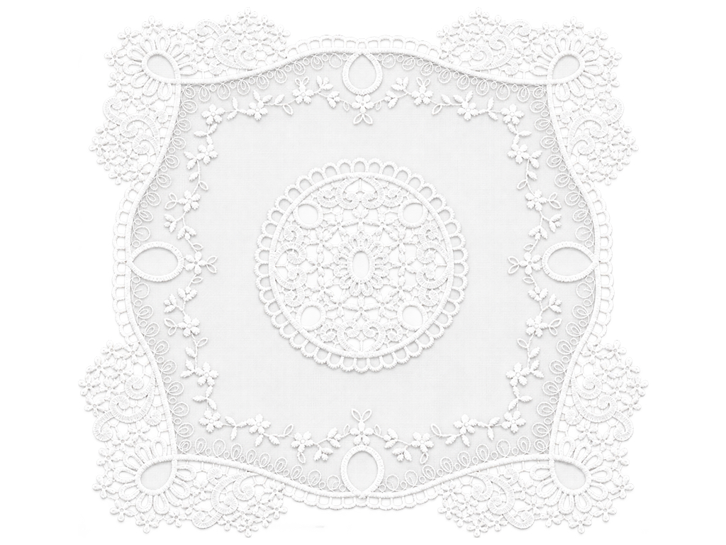 Салфетка сервировочная кружевная Classic Lace молочно-белая, 35×35 см Салфетка сервировочная кружевная Classic Lace молочно-белая, 35×35 см