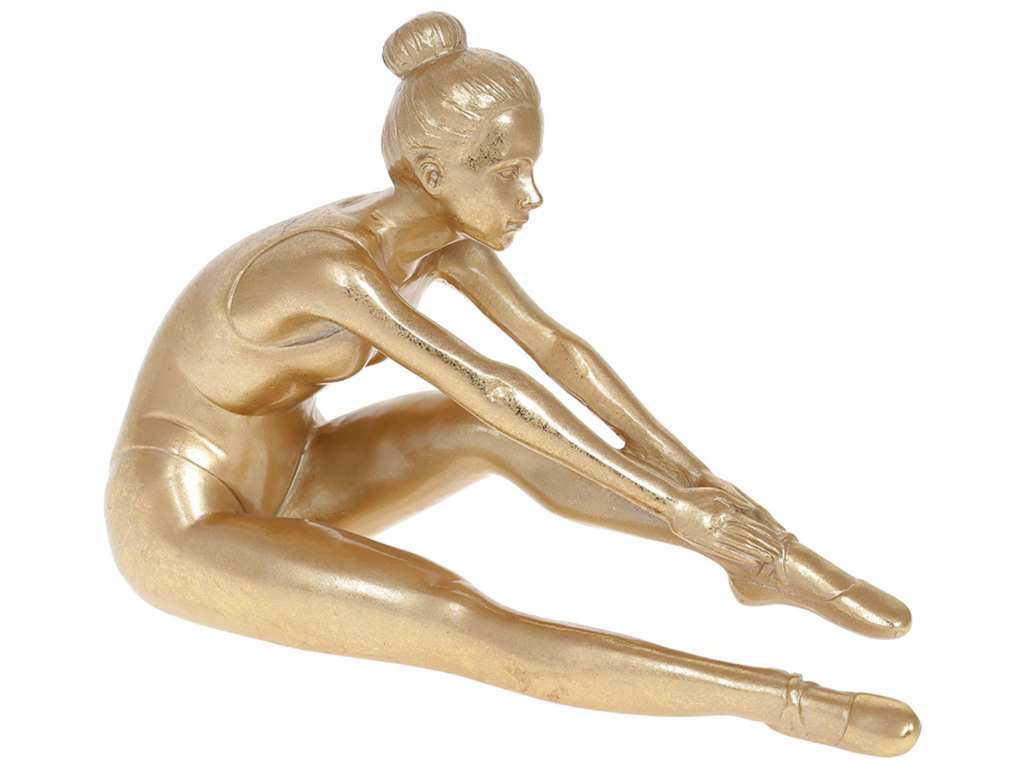 Декоративная статуэтка Йогиня, 27см, цвет - золотой