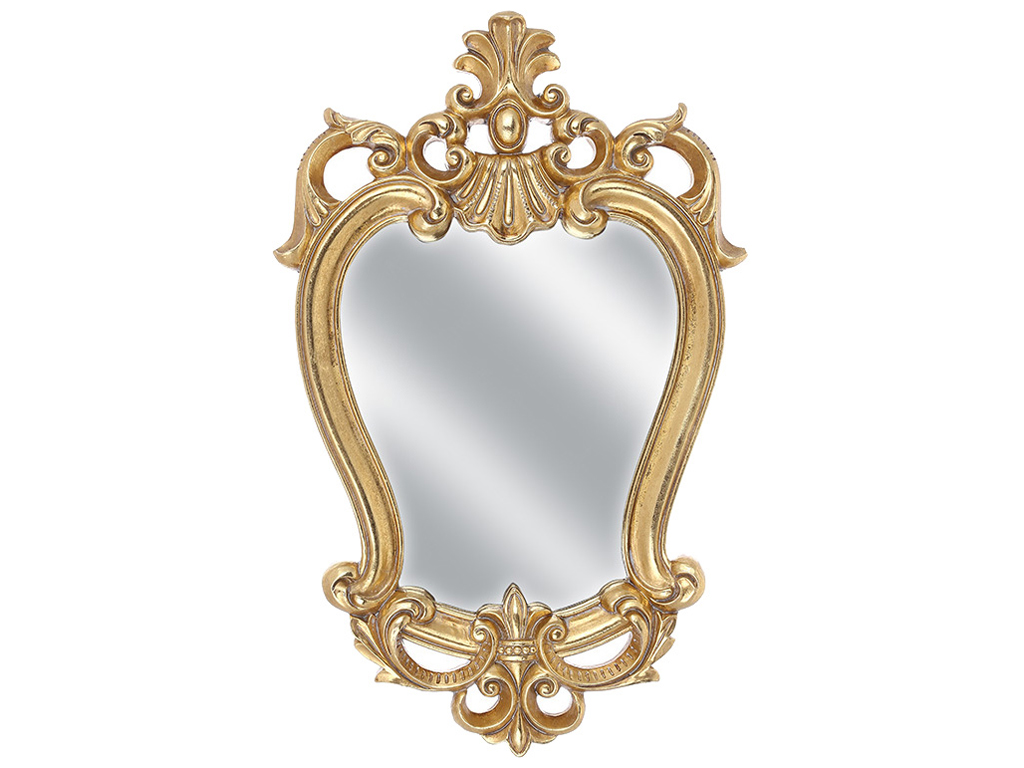 Зеркало в золотой раме в классическом стиле, 24,5х38х3см