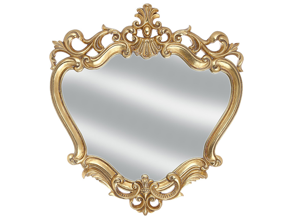 Зеркало в золотой раме в классическом стиле, 41х44,5х3см
