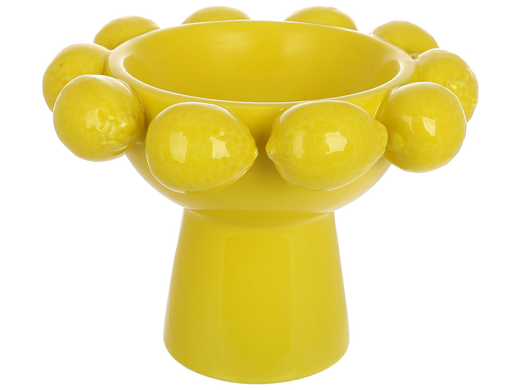 Фруктовница на ножке Lemon, D25х18см