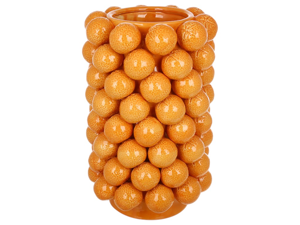 Ваза Orange, фарфор, 26х26х44см, цвет оранжевый