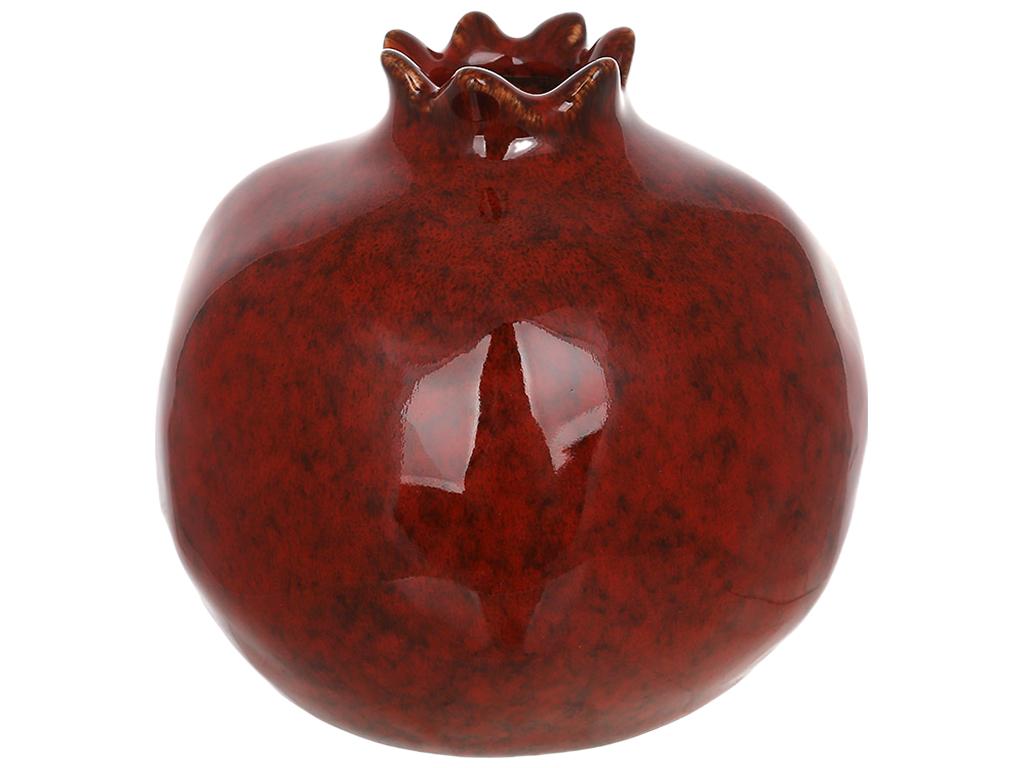 Ваза порцелянова Pomegranate, бордова, 10,5 × 10,5 × 9,8 см