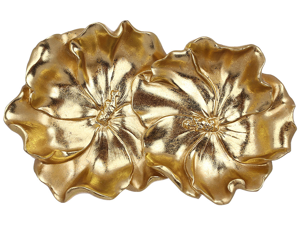 Подставка для украшений Магнолии 25х15х4см, цвет - золото