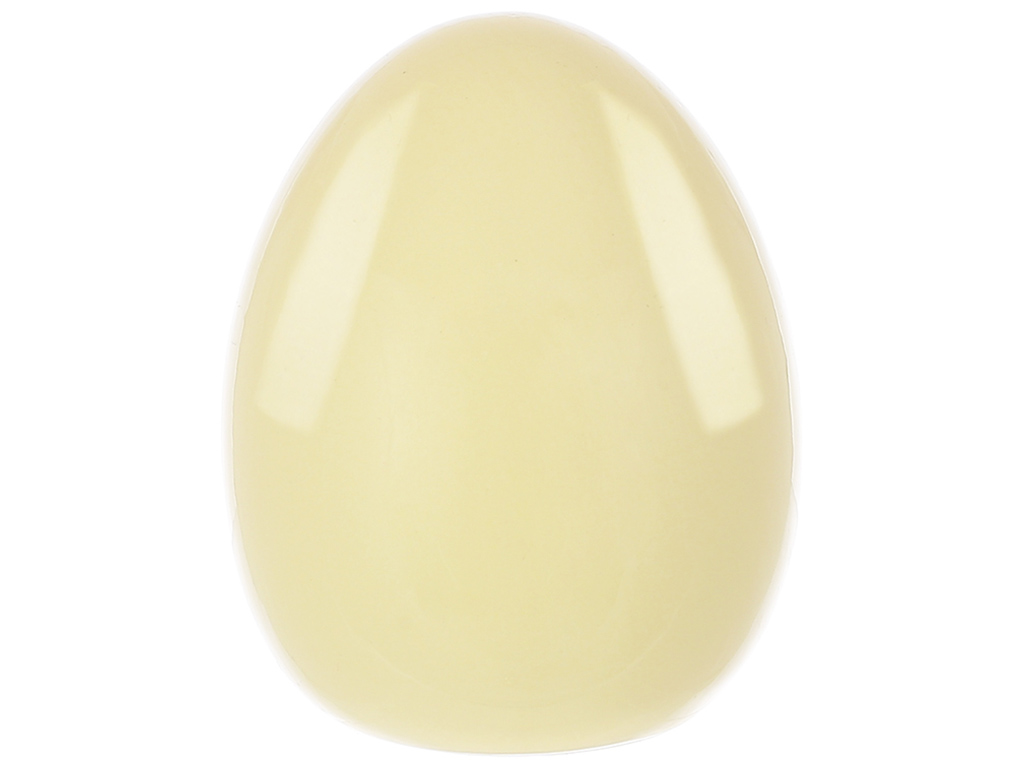Декор фарфоровый в форме яйца, 8,2x8,2x10,3см, цвет желтый