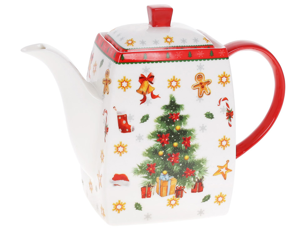 Чайник порцеляновий Святковий флер, 1,25л