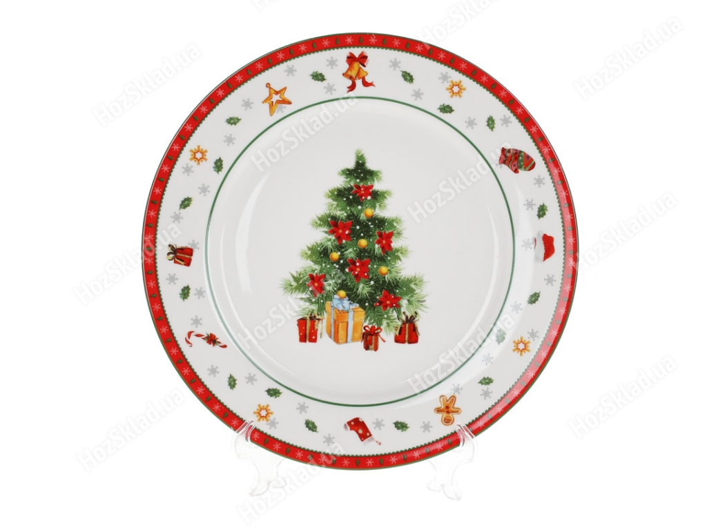 Тарелка обеденная фарфоровая Bonadi Праздничный флер 19 см