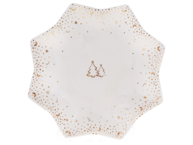 Блюдо фарфоровое Зимняя Сказка, D30см