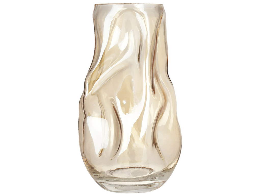 Ваза стеклянная Camilla, D13х27см, цвет - янтарь