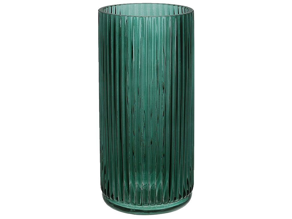 Ваза стеклянная Emerald, D9х19,5см, цвет - изумруд
