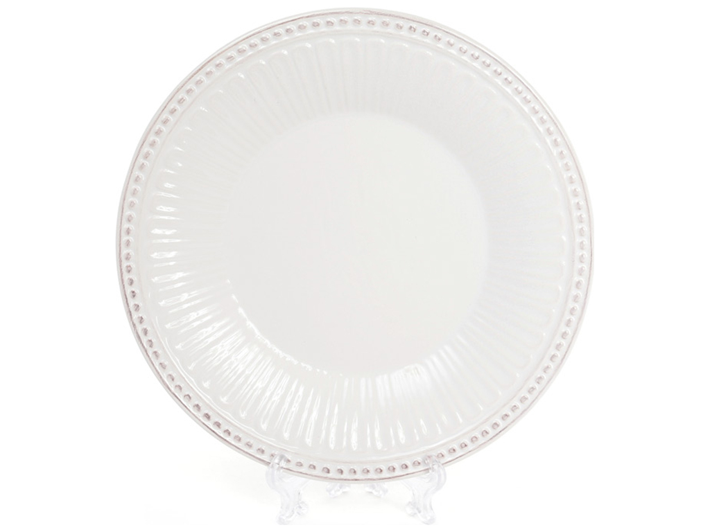 Тарелка салатная, цвет - белый, 20,2см