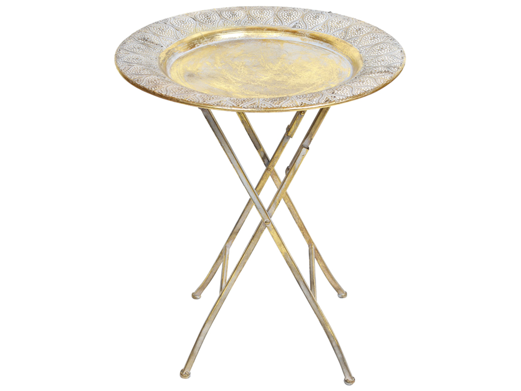 Столик металлический складной, 66см