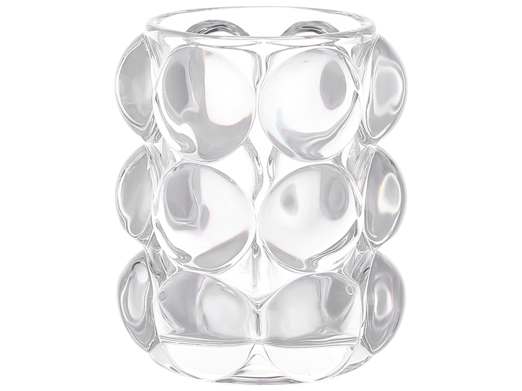Подсвечник стеклянный Bauble, 10см, прозрачный