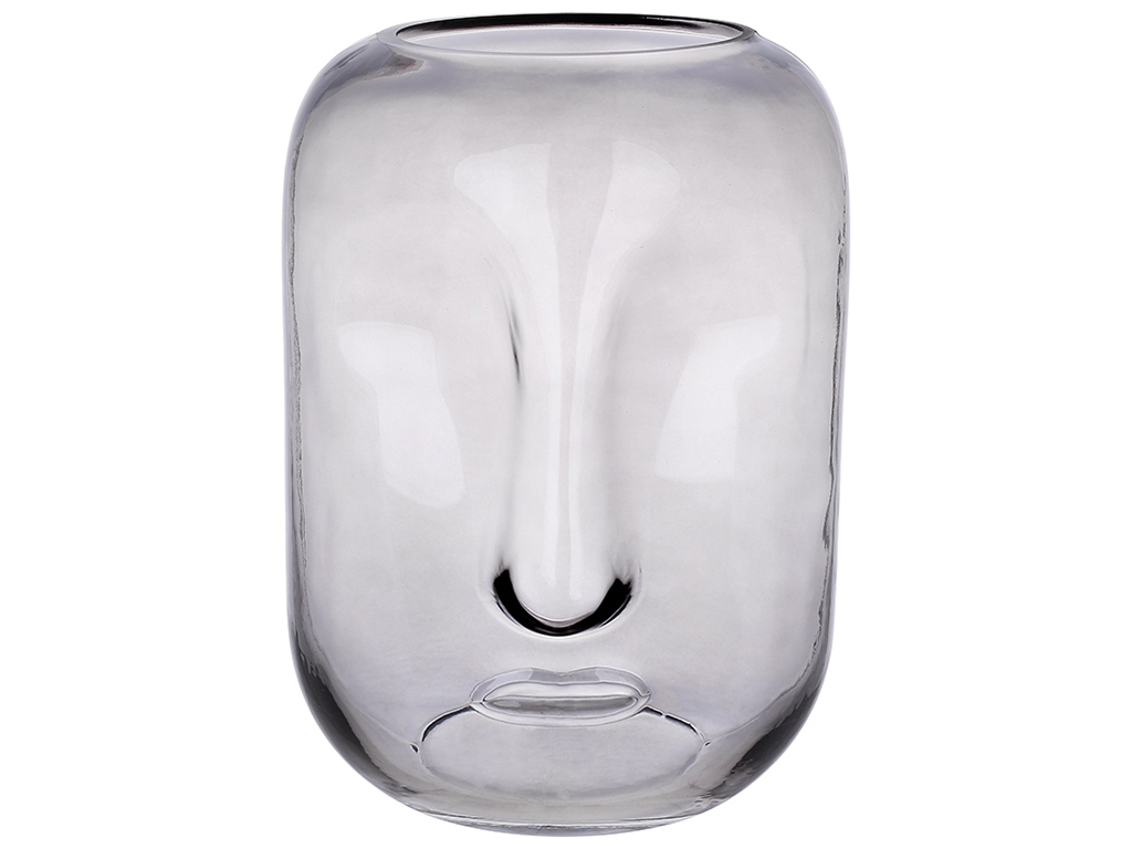 Ваза Face, 25см, колір - димчасто-сірий