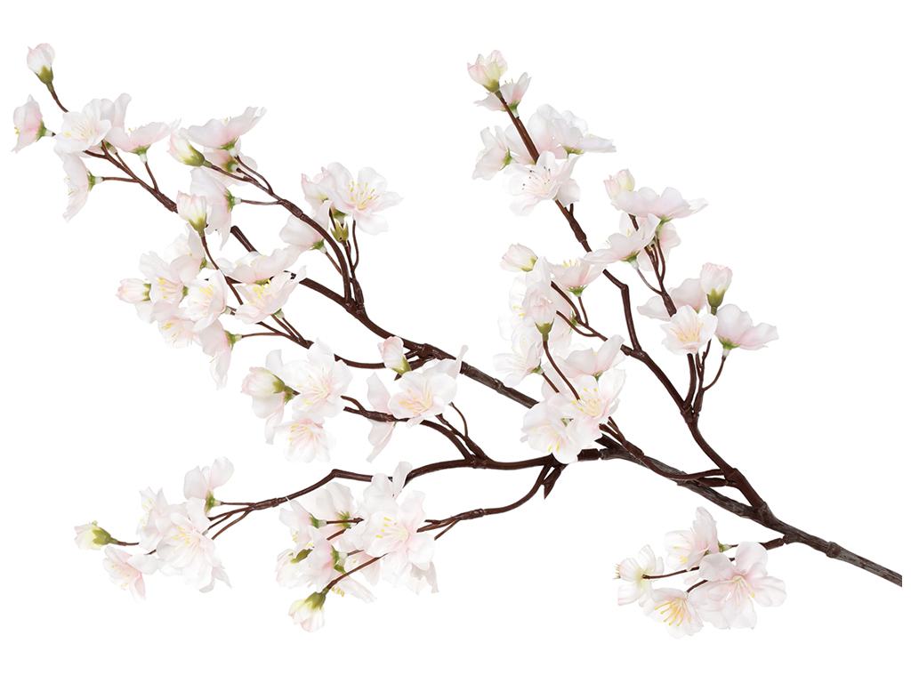 Декоративная ветка Сакуры, 76см, цвет – нежно-розовый
